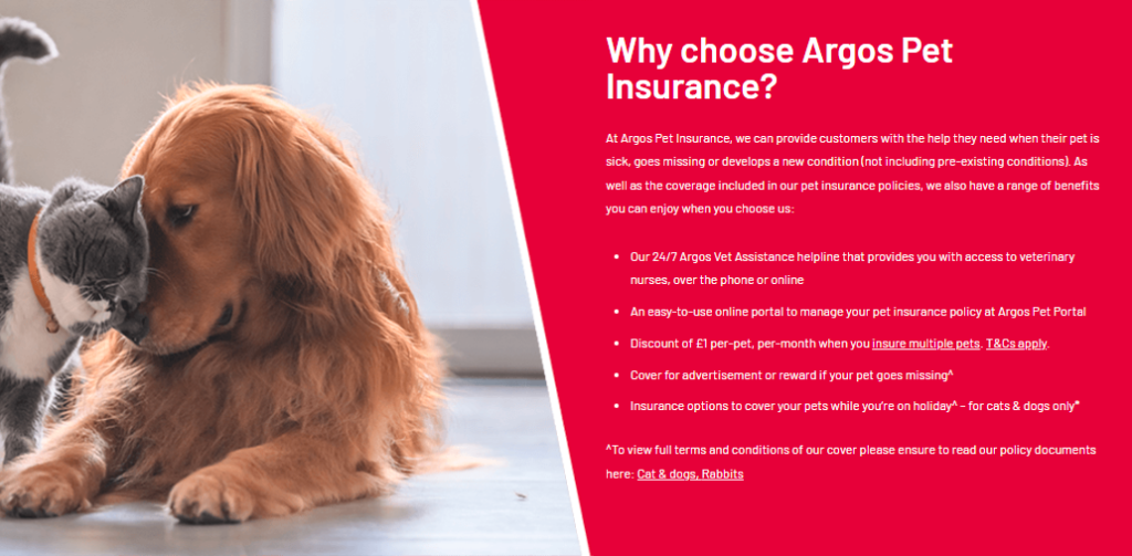Argos pet insurance